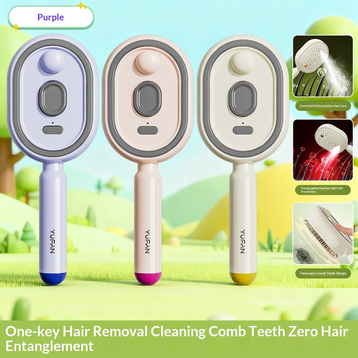 Electric Spray Airbag Massage Comb
