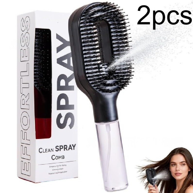 2-in-1 Mist Spray Detangling Hairbrush
