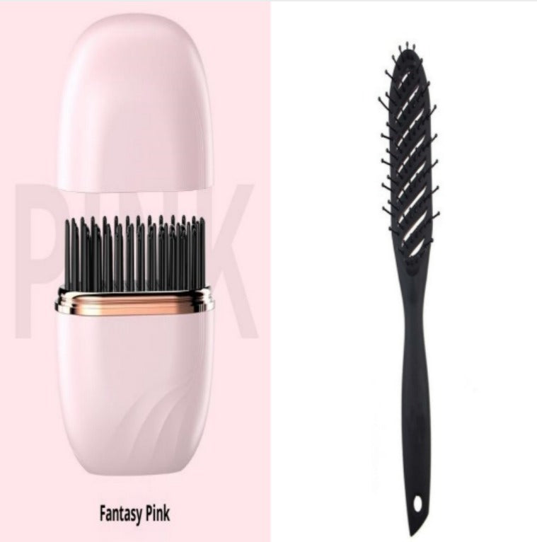 Mini Hair Straightening Comb Wireless Charging