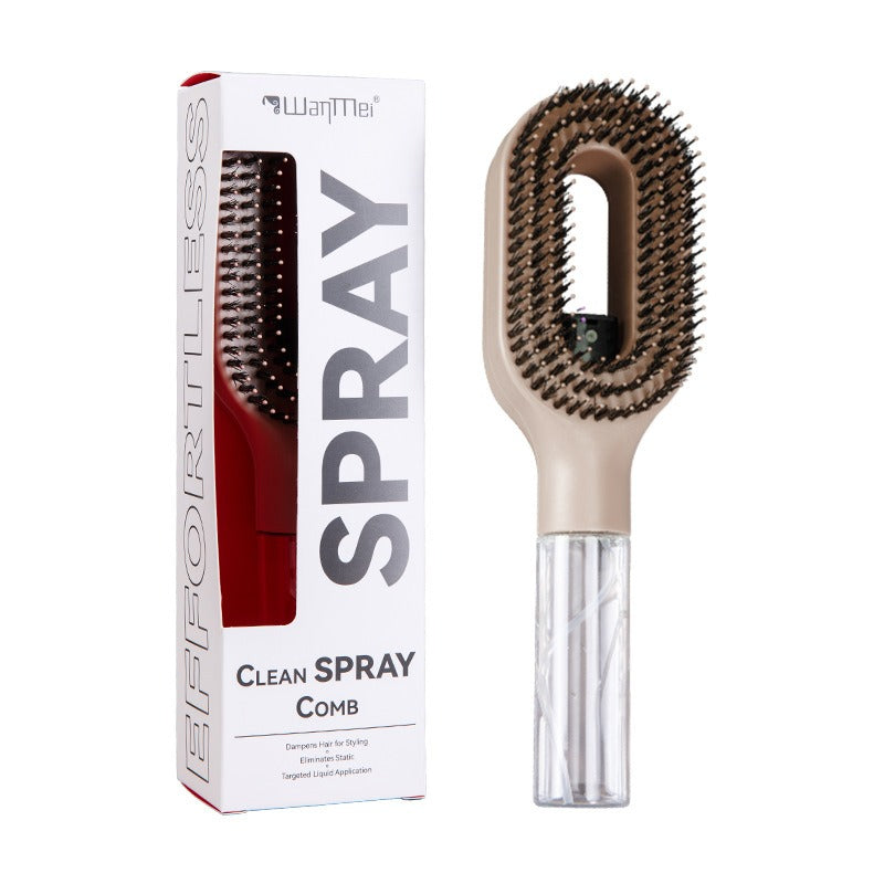 2-in-1 Mist Spray Detangling Hairbrush