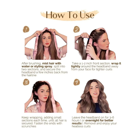Big Wave Sleep Hair Curler Band