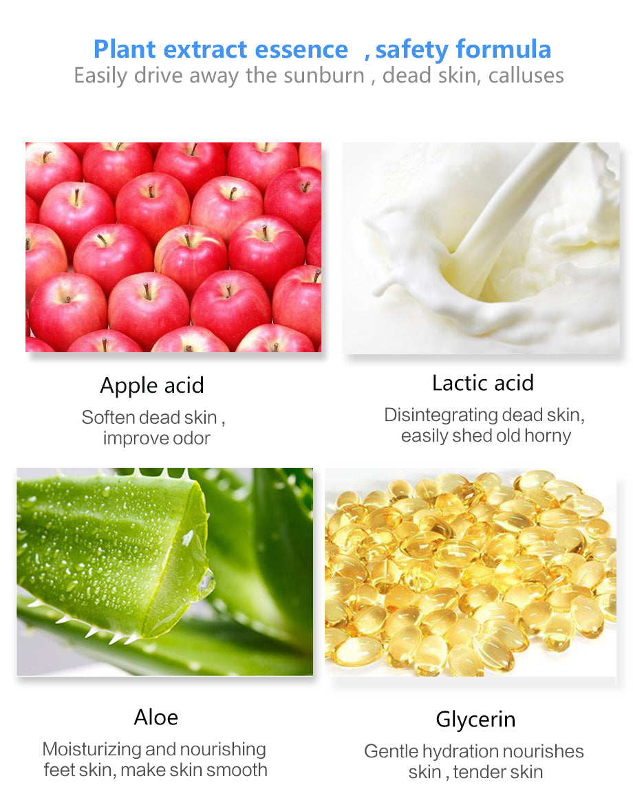 Moisturizing Foot Mask for Exfoliation and Care