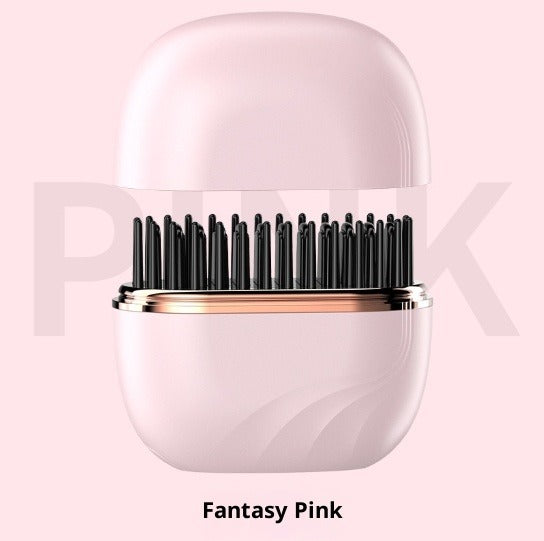 Mini Hair Straightening Comb Wireless Charging