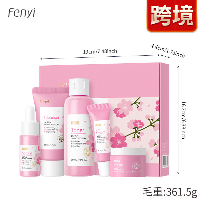 Japan Sakura Skincare Set - 5 Piece Face Care Kit