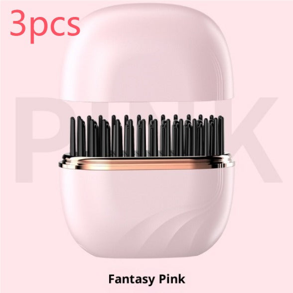 Mini Hair Straightening Comb Wireless Charging