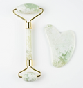 110g Xiu Yu White Jade Facial Roller Gua Sha Set