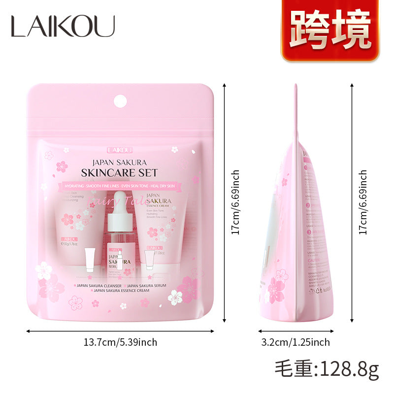 Japanese Cherry Blossom Skincare Set - 3 Pieces