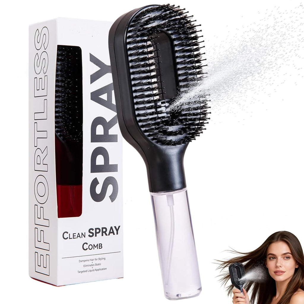 2-in-1 Mist Spray Detangling Hairbrush