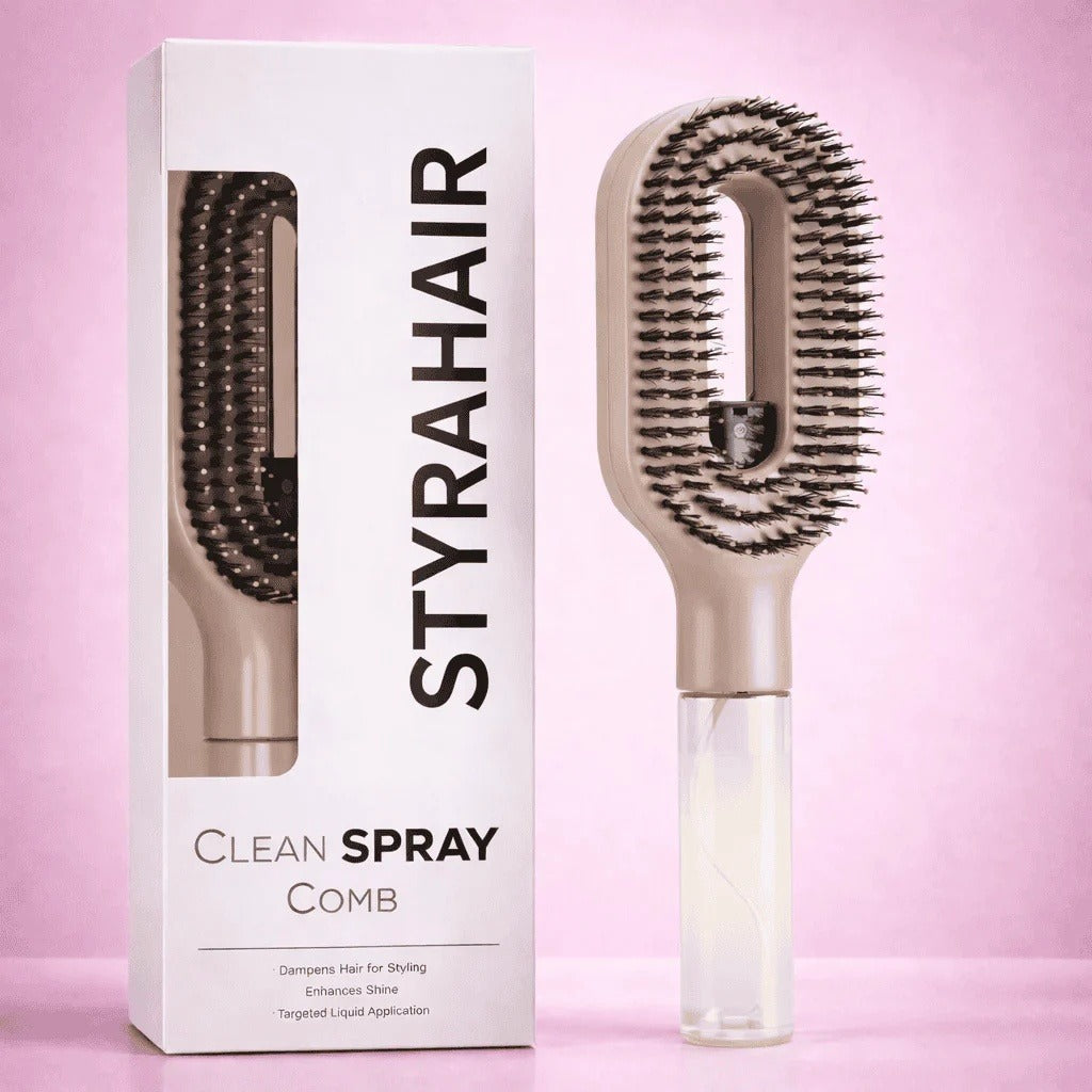 Mist Spray Slick Hair Comb for Frizz Control