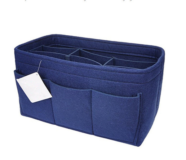 Large-Capacity Felt Makeup Organizer Bag