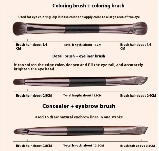 Mirror Makeup Brush Set