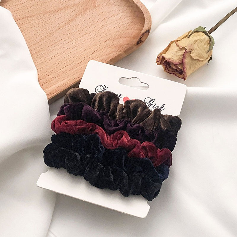 Colored Fabric Hair Ring