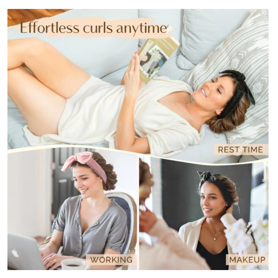 Big Wave Sleep Hair Curler Band
