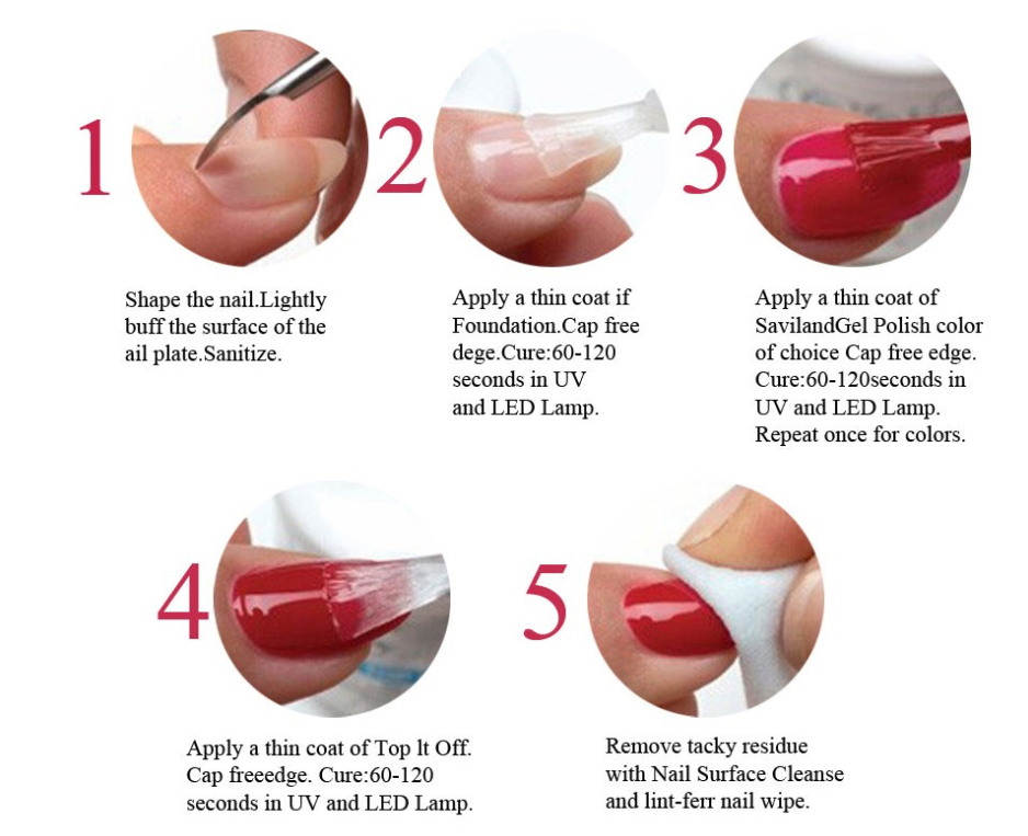 Nail Polish and Nail Gel for Manicure Use