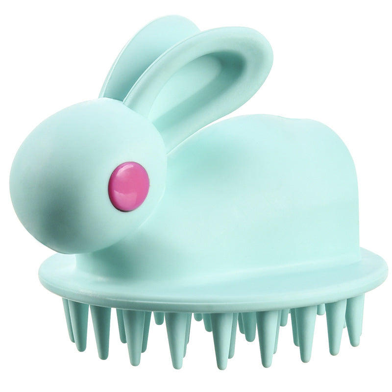 Soft Rubber Shampoo Brush for Kids' Scalp Massage