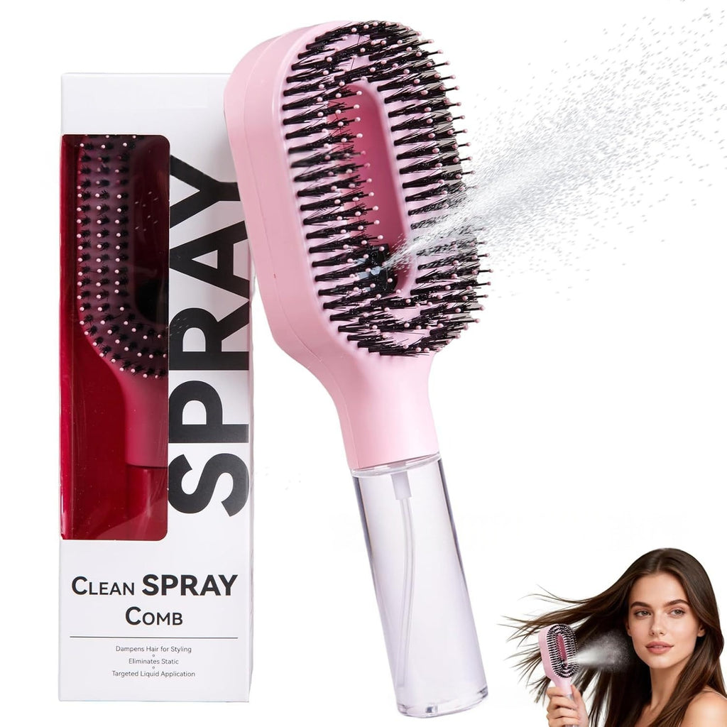 2-in-1 Spray Detangling Hairbrush