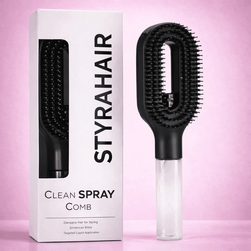 Mist Spray Slick Hair Comb for Frizz Control