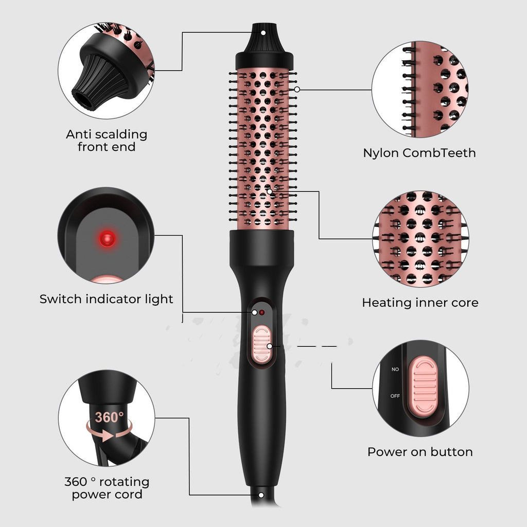 Hair Straightener & Curler Brush Dryer