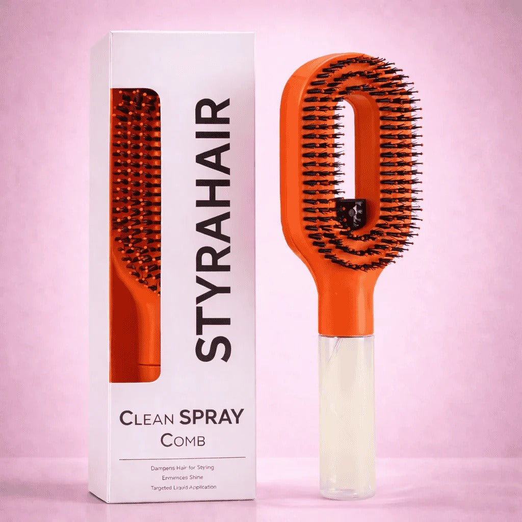 Mist Spray Slick Hair Comb for Frizz Control