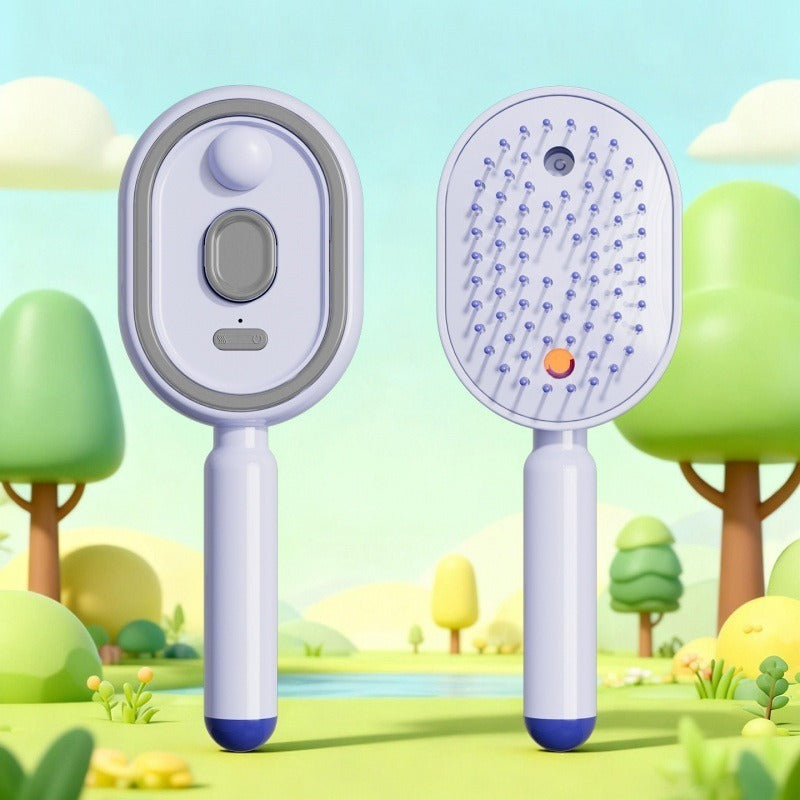Electric Mist Spray Anti-Tangle Massage Comb
