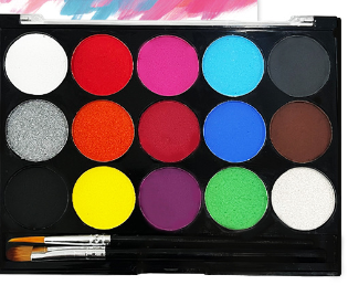 Fluorescent Water-soluble Body Paint Pigments (8/15 Colors)