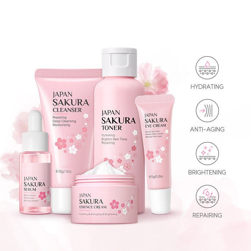 Hydrating Face Cream 5-Piece Skincare Set