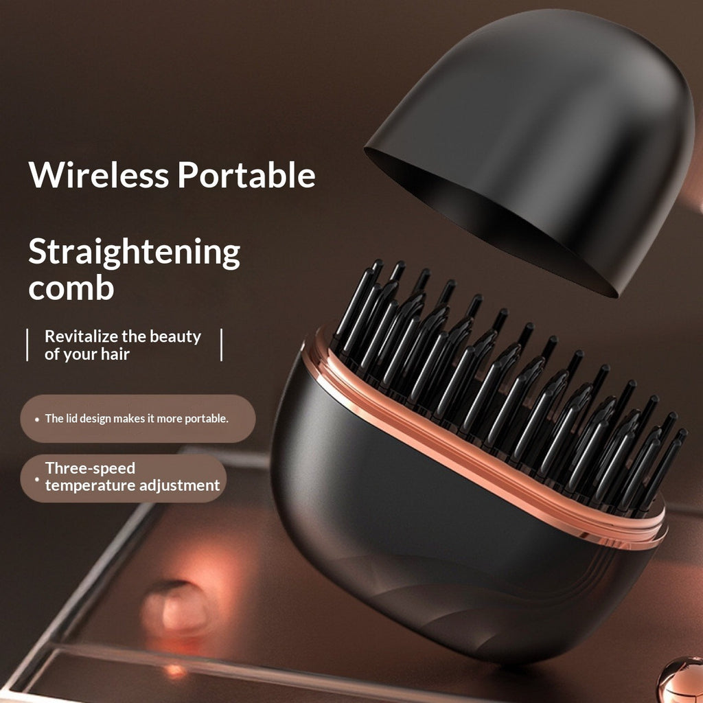 Mini Charging Hair Straightener Comb