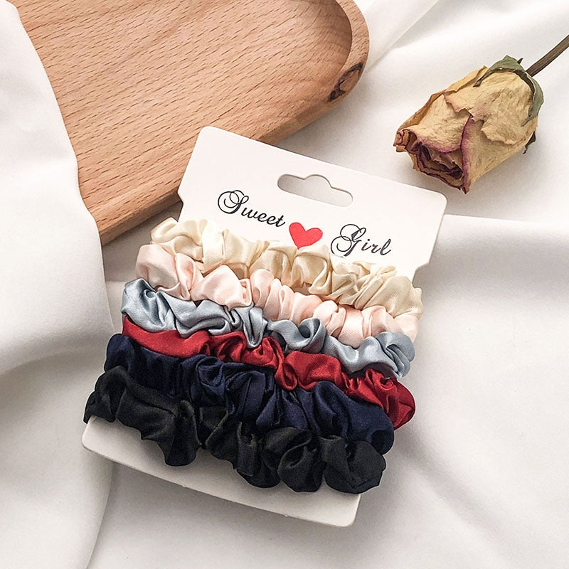 Colored Fabric Hair Ring