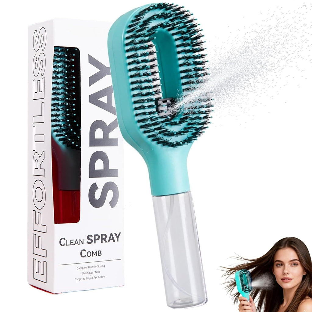 2-in-1 Mist Spray Detangling Hairbrush
